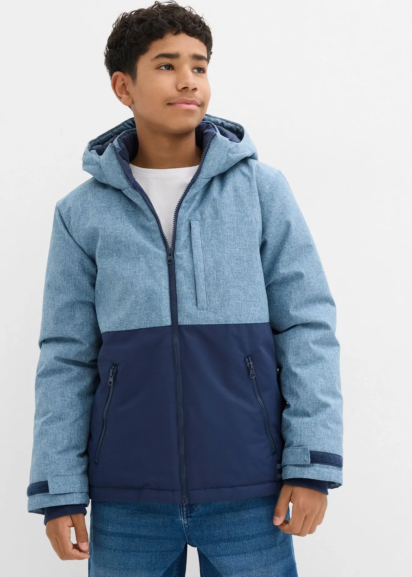 Enfant bonprix Vêtements Enfant|Garçons 9-16 Ans·Vestes Outdoor|Veste d’hiver rembourrée à capuche, style color block