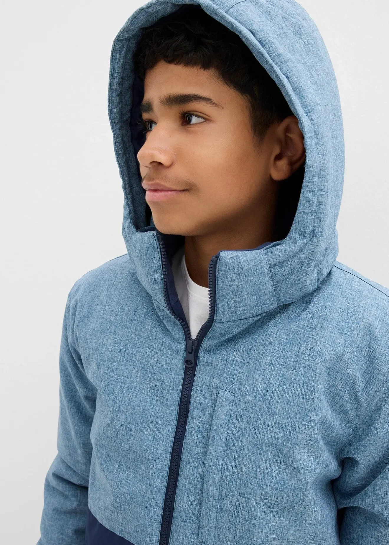 Enfant bonprix Vêtements Enfant|Garçons 9-16 Ans·Vestes Outdoor|Veste d’hiver rembourrée à capuche, style color block