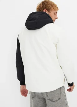 Homme bonprix Vestes|Veste d’hiver tricolore à capuche