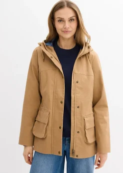 Femme bonprix Vestes & Manteaux|Veste déperlante avec doublure à carreaux