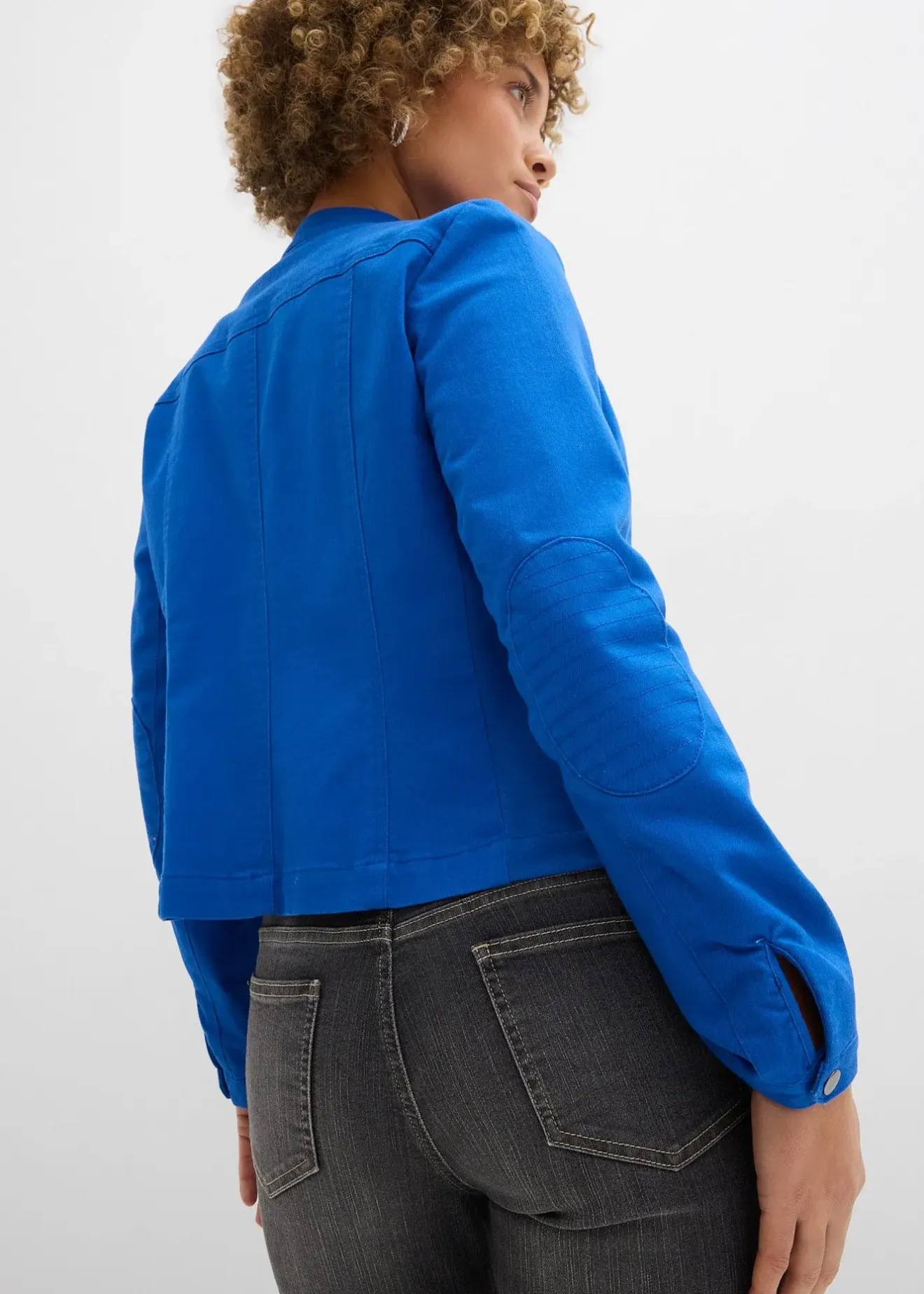 Femme bonprix Vestes & Manteaux|Veste en coton twill avec empiècements latéraux extensibles