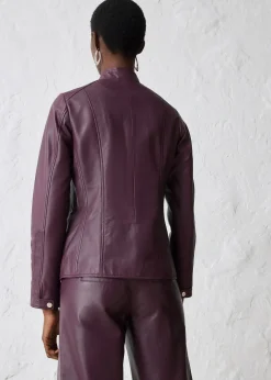 bonprix Veste en cuir nappa d’agneau|Femme Premium|Vestes & Manteaux