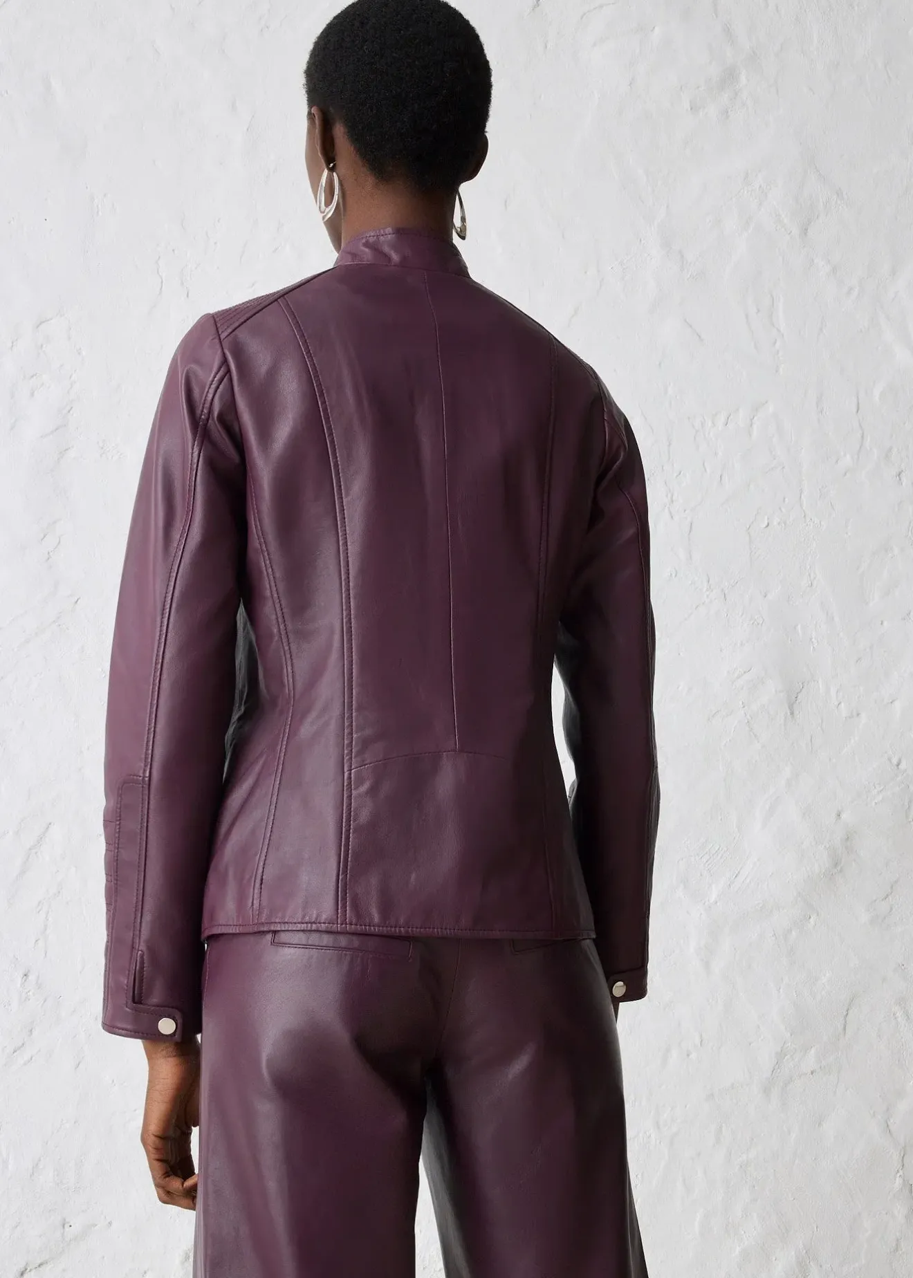 bonprix Veste en cuir nappa d’agneau|Femme Premium|Vestes & Manteaux