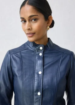 Femme bonprix Premium|Vestes & Manteaux|Veste en cuir nappa d’agneau