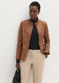 bonprix Veste en cuir nappa d’agneau|Femme Premium|Vestes & Manteaux