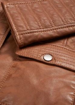 bonprix Veste en cuir nappa d’agneau|Femme Premium|Vestes & Manteaux