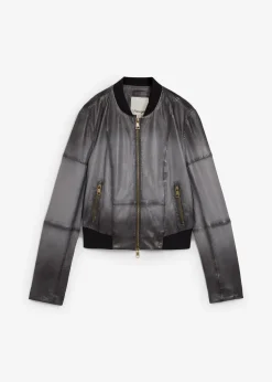 bonprix Veste en cuir nappa d’agneau|Femme Premium|Vestes & Manteaux