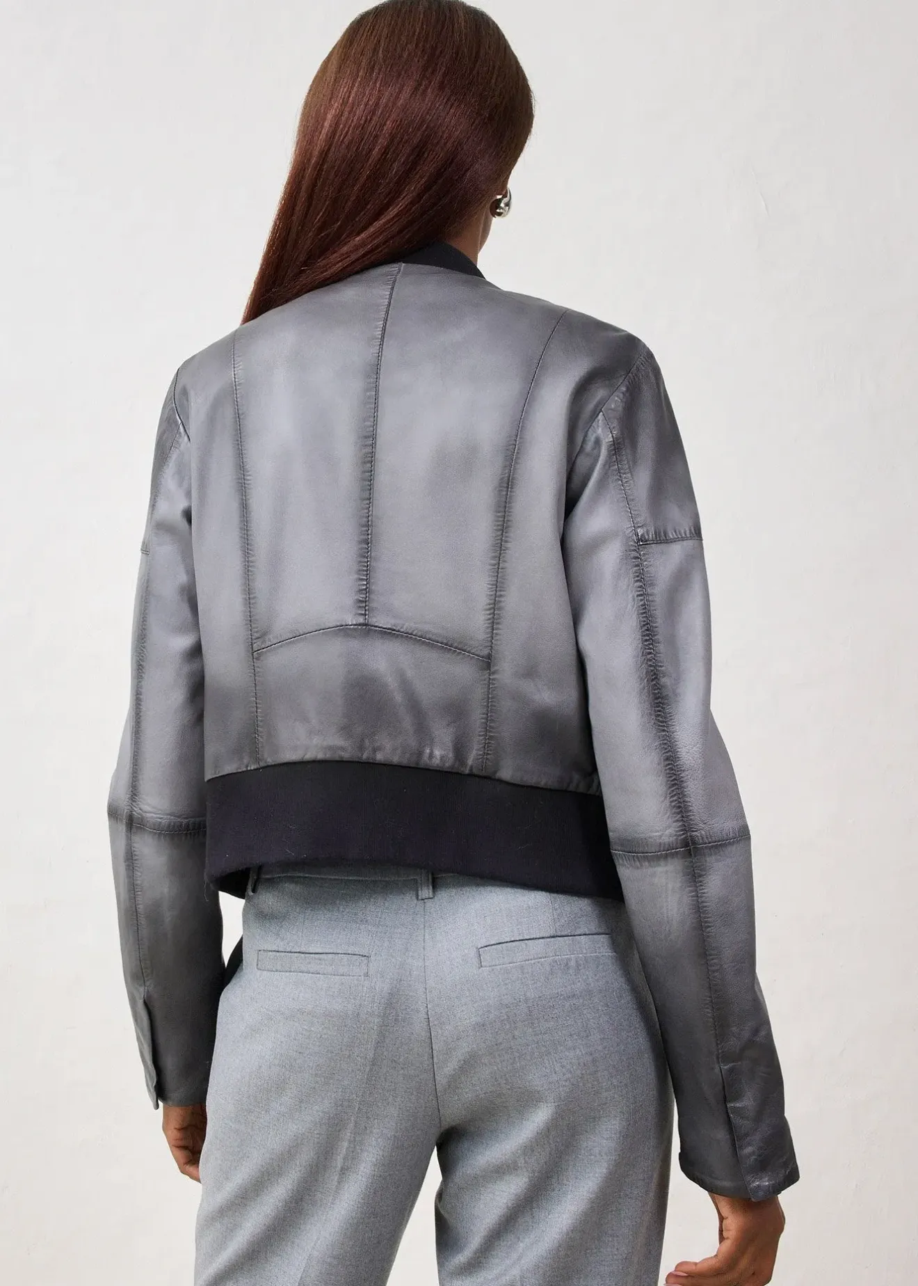 bonprix Veste en cuir nappa d’agneau|Femme Premium|Vestes & Manteaux