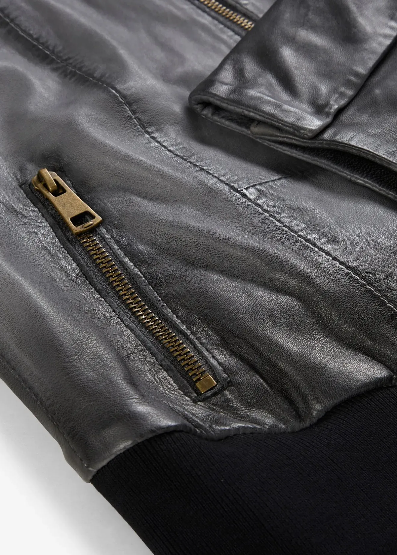 bonprix Veste en cuir nappa d’agneau|Femme Premium|Vestes & Manteaux