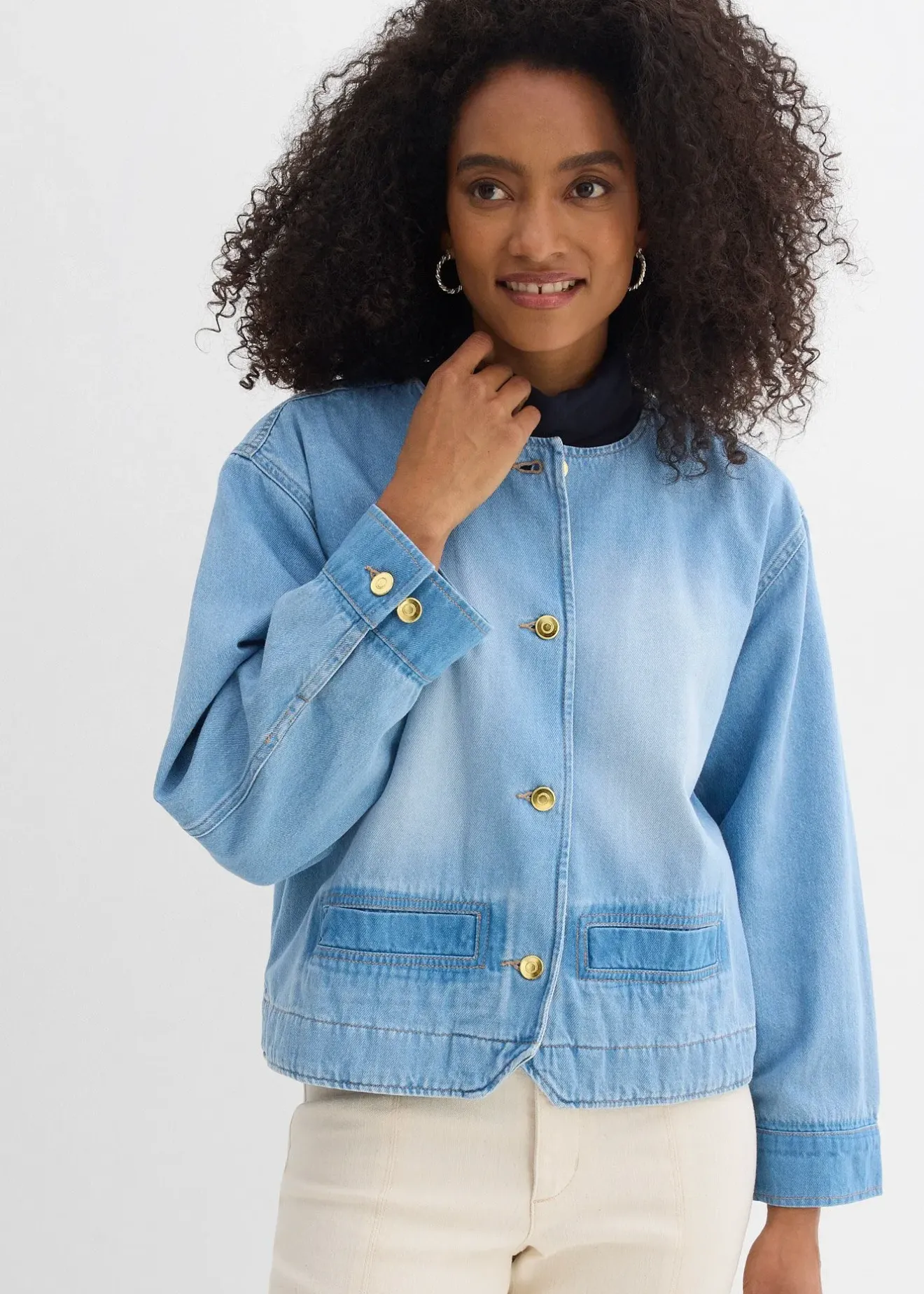 Femme bonprix Vestes & Manteaux|Veste en jean 100% coton