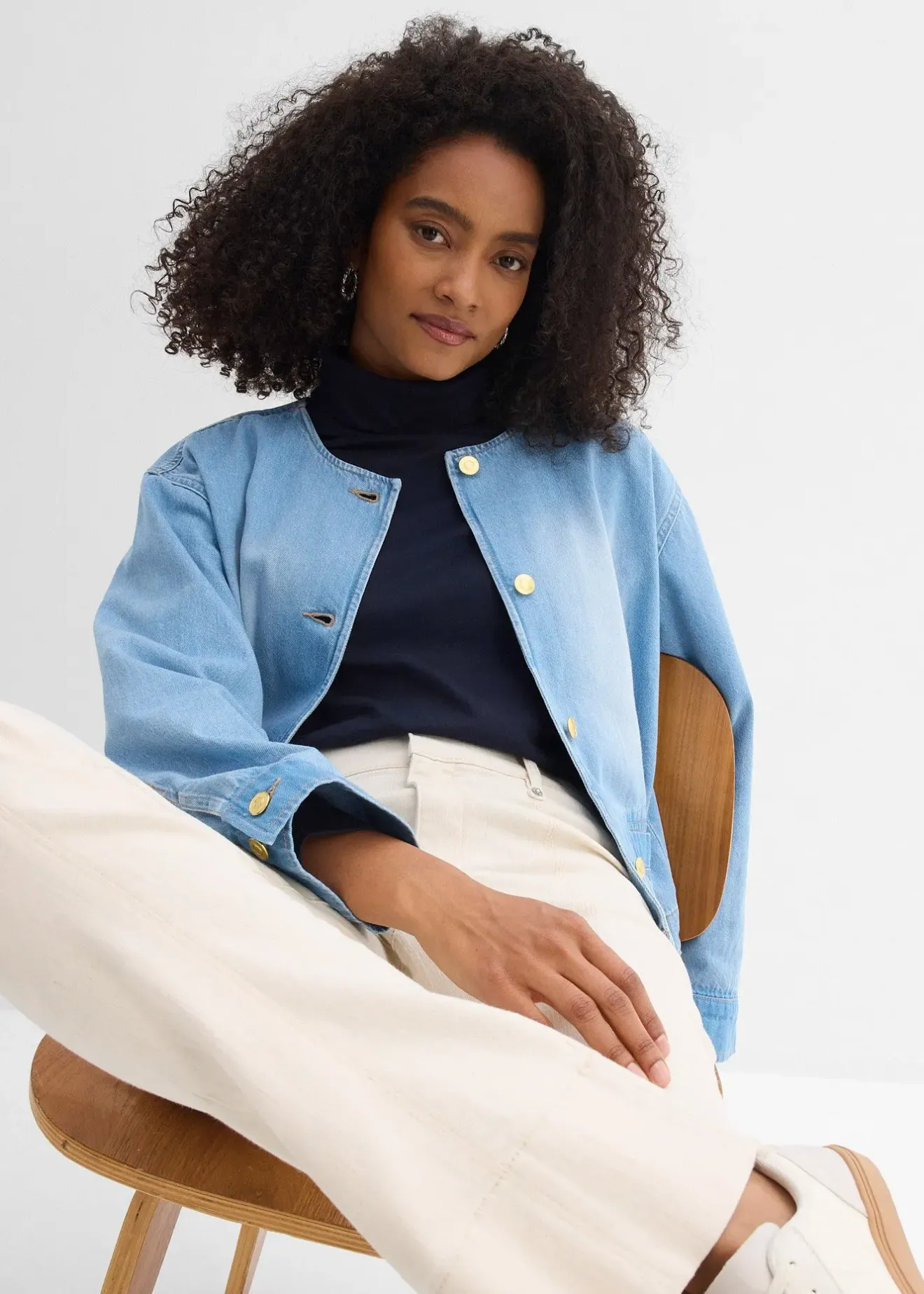 Femme bonprix Vestes & Manteaux|Veste en jean 100% coton