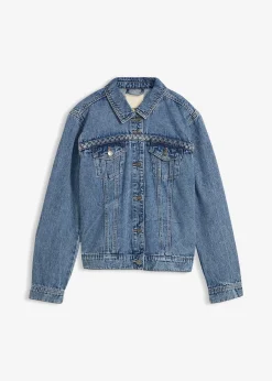 bonprix Veste en jean à détail tressé|Femme Vestes & Manteaux