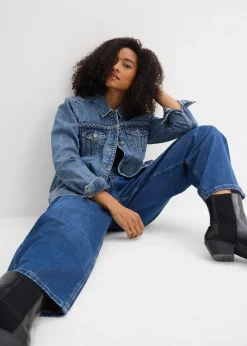 bonprix Veste en jean à détail tressé|Femme Vestes & Manteaux