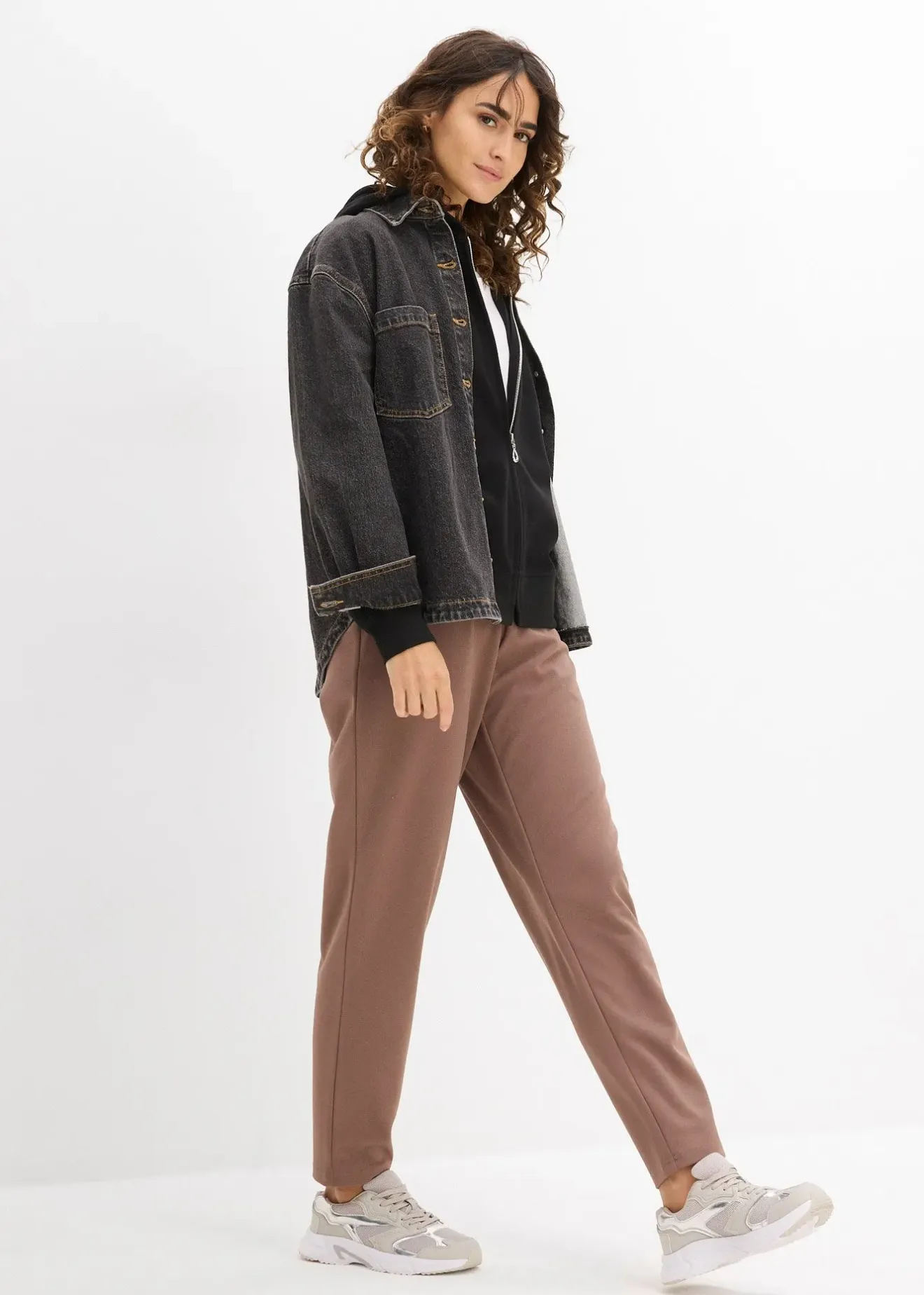 Femme bonprix Basiques|Sweats|Veste en néoprène, manches longues