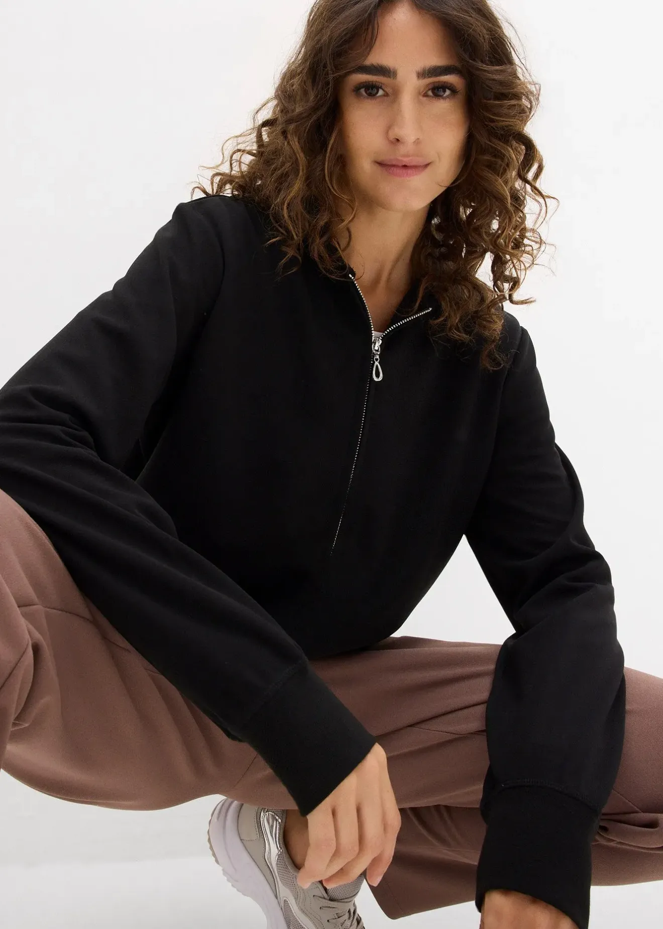 Femme bonprix Basiques|Sweats|Veste en néoprène, manches longues