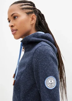 Femme bonprix Sweats|Vestes & Manteaux|Veste en polaire tricoté à capuche