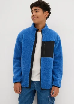 bonprix Veste en sherpa|Enfant Vêtements Enfant|Garçons 9-16 Ans·Pulls & Sweats