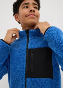 bonprix Veste en sherpa|Enfant Vêtements Enfant|Garçons 9-16 Ans·Pulls & Sweats