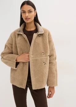 bonprix Veste en sherpa|Femme Vestes & Manteaux