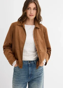 Femme bonprix Vestes & Manteaux|Veste en suédine