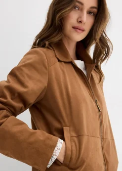 Femme bonprix Vestes & Manteaux|Veste en suédine