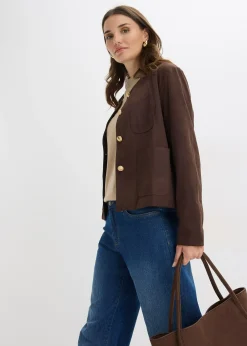 bonprix Veste en suédine|Femme Vestes & Manteaux