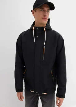 bonprix Veste imperméable à capuche et détails enduits|Homme Vestes
