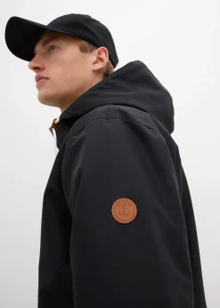 bonprix Veste imperméable à capuche et détails enduits|Homme Vestes