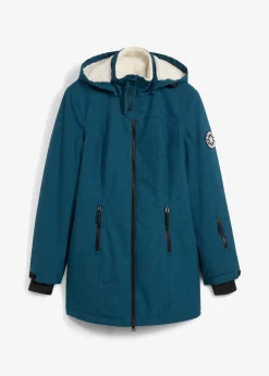 bonprix Veste longue outdoor imperméable, doublée sherpa|Femme Vestes & Manteaux