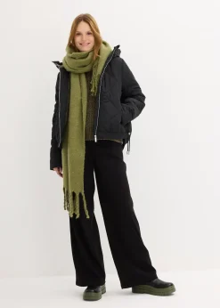 bonprix Veste matelassée courte avec doublure contrastante|Femme Vestes & Manteaux