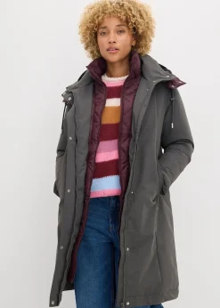 Femme bonprix Vestes & Manteaux|Veste outdoor déperlante, effet superposé