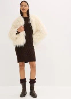 Femme bonprix Vestes & Manteaux|Veste peluche oversize