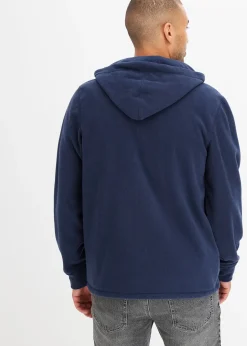 bonprix Veste polaire à capuche et poches plaquées|Homme Vêtements Thermiques|Vestes