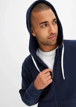 bonprix Veste polaire à capuche et poches plaquées|Homme Vêtements Thermiques|Vestes