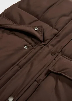 bonprix Veste sans manches matelassée en polyester recyclé avec capuche amovible|Femme Vestes & Manteaux