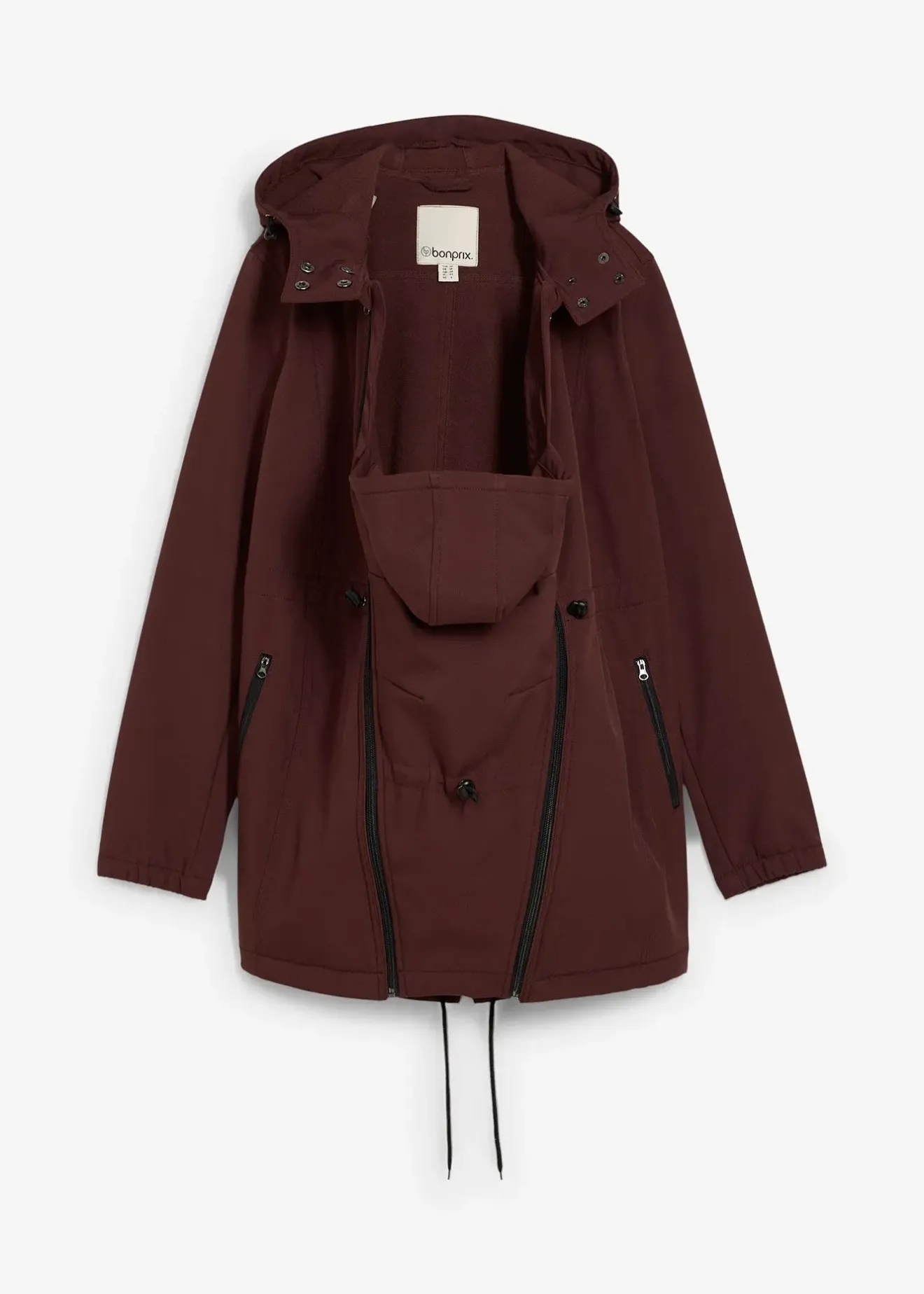 bonprix Veste softshell de grossesse et de portage, taille ajustable|Femme Femme Enceinte