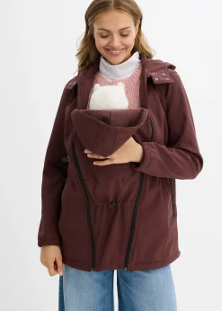 bonprix Veste softshell de grossesse et de portage, taille ajustable|Femme Femme Enceinte