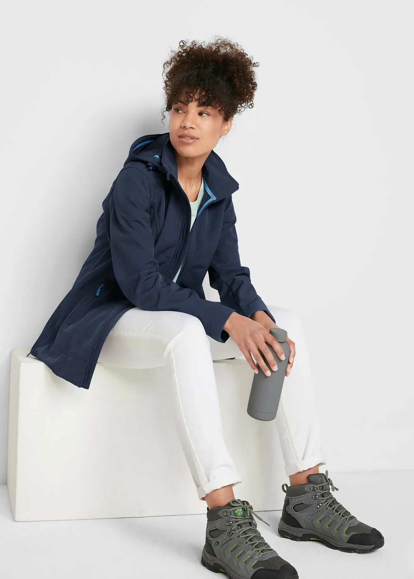 Femme bonprix Vêtements De Plein Air|Vêtements De Sport|Veste softshell extensible, imperméable