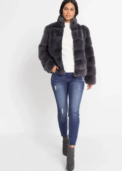 bonprix Veste zippée en peluche|Femme Vestes & Manteaux