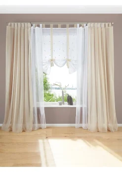 bonprix Vitrage à nouer brodé| Stores