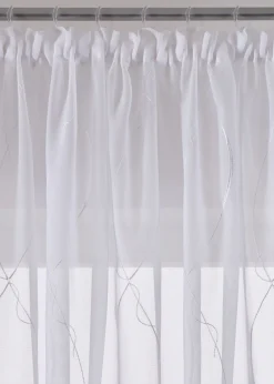 bonprix Voilage à broderie avec polyester recyclé| Stores Voilages