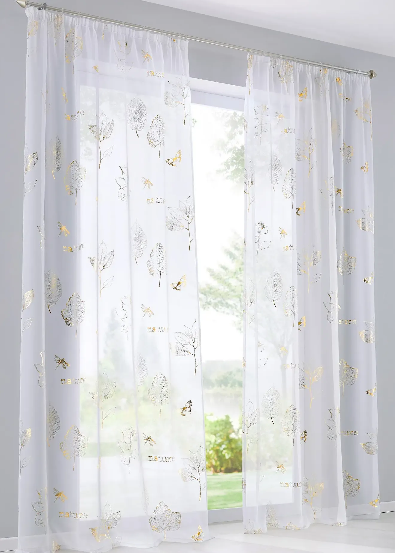 bonprix Voilage à imprimé brillant (1 pce)| Salon·Rideaux & Voilages|Voilages