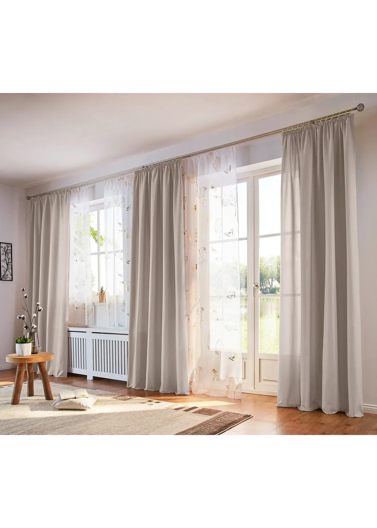 bonprix Voilage à imprimé brillant (1 pce)| Salon·Rideaux & Voilages|Voilages