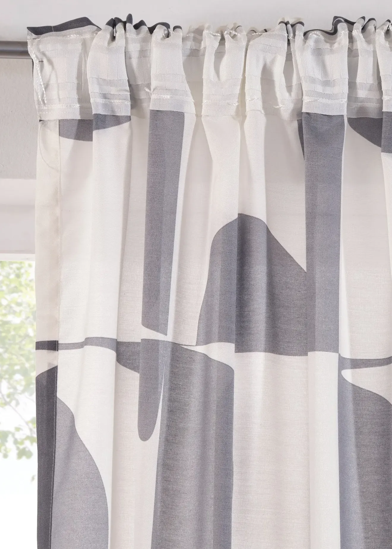 bonprix Voilage à imprimé graphique (1 pce)| Salle À Manger·Voilages & Stores Bateaux|Salon·Rideaux & Voilages