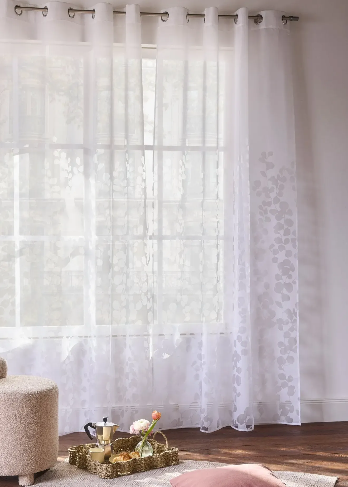 bonprix Voilage à motif dévoré (1 pce)| Salle À Manger·Voilages & Stores Bateaux|Salon·Rideaux & Voilages