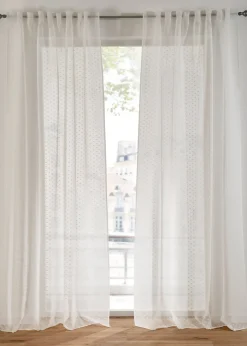 bonprix Salon·Rideaux & Voilages|Voilages|Voilage à pois jacquard (1 pce)