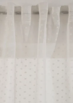 bonprix Salon·Rideaux & Voilages|Voilages|Voilage à pois jacquard (1 pce)