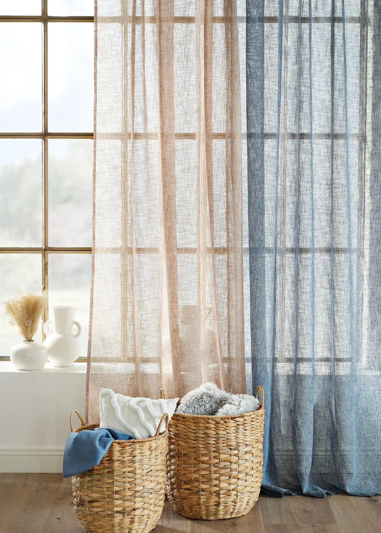 bonprix Voilage aspect lin (1 pce.)| Salon·Rideaux & Voilages|Voilages