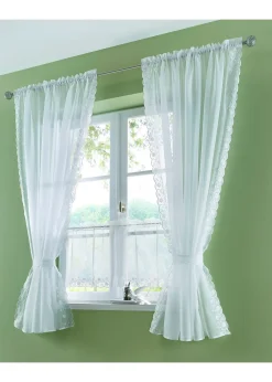 bonprix Voilage brodé avec embrasse (1 pce)| Salon·Rideaux & Voilages|Voilages