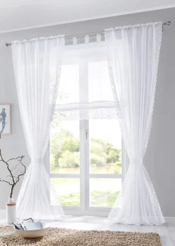 bonprix Voilage brodé avec embrasse (1 pce)| Salon·Rideaux & Voilages|Voilages